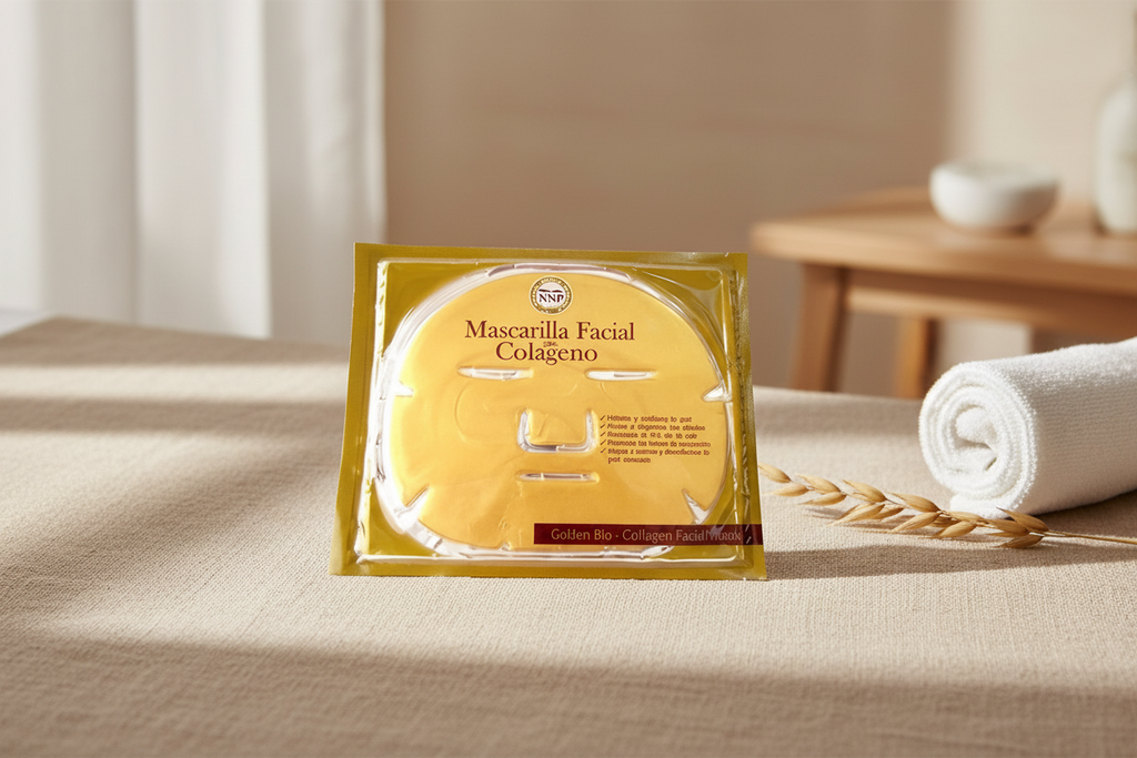 Mascarilla Facial de Oro 24k y Colágeno Rejuvenecedora