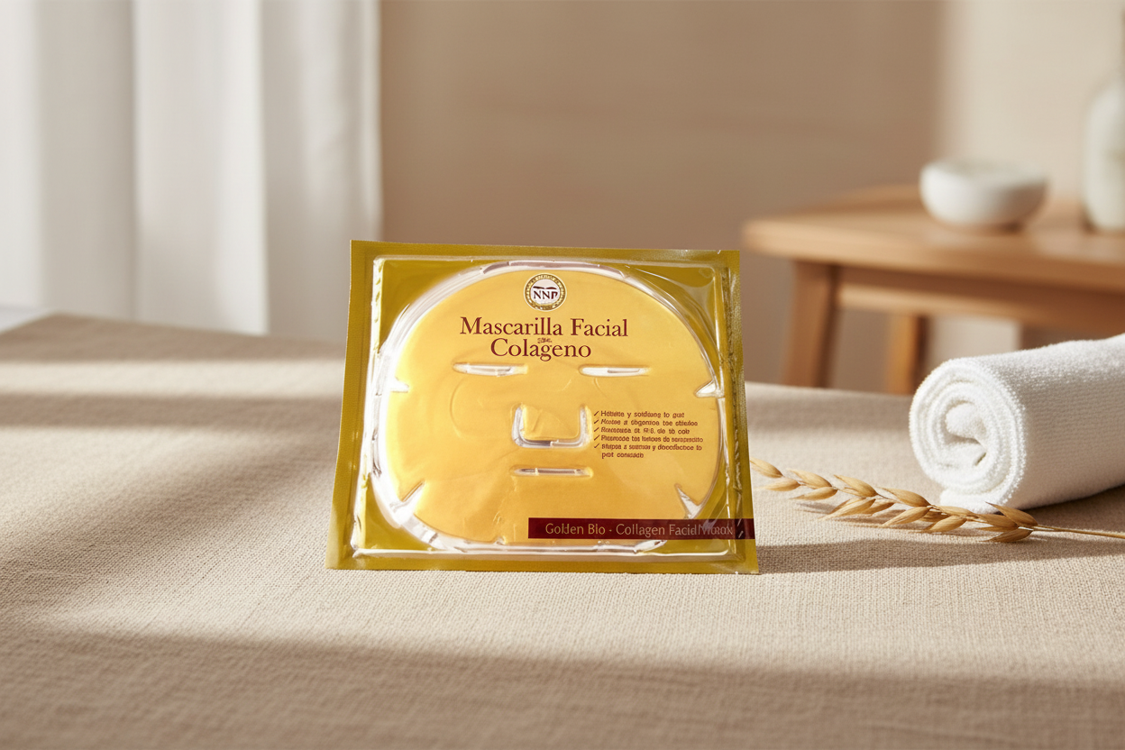 Mascarilla Facial de Oro 24k y Colágeno Rejuvenecedora