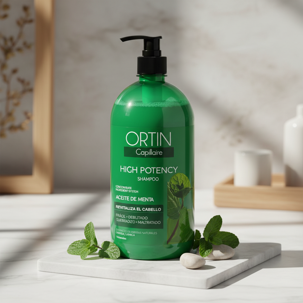 Shampoo Ortin Aceite Menta La Cooper 1LT