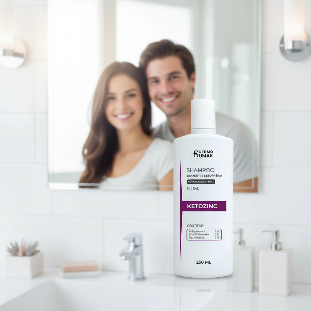 Shampoo Dermatológico Anti-Caspa Ketozinc Sin Sal Dermosumak 250ml