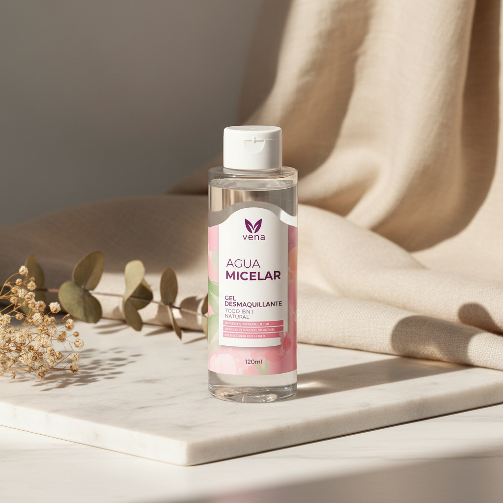 Agua Micelar en Gel Desmaquillante e Hidratante Vena 120ml