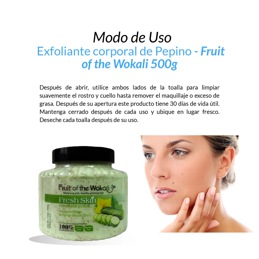 Exfoliante Corporal de Pepino 500g
