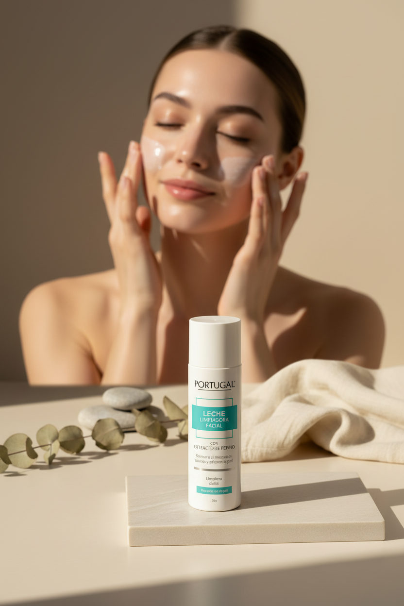 Leche Desmaquillante y Limpiadora Facial Portugal 210g