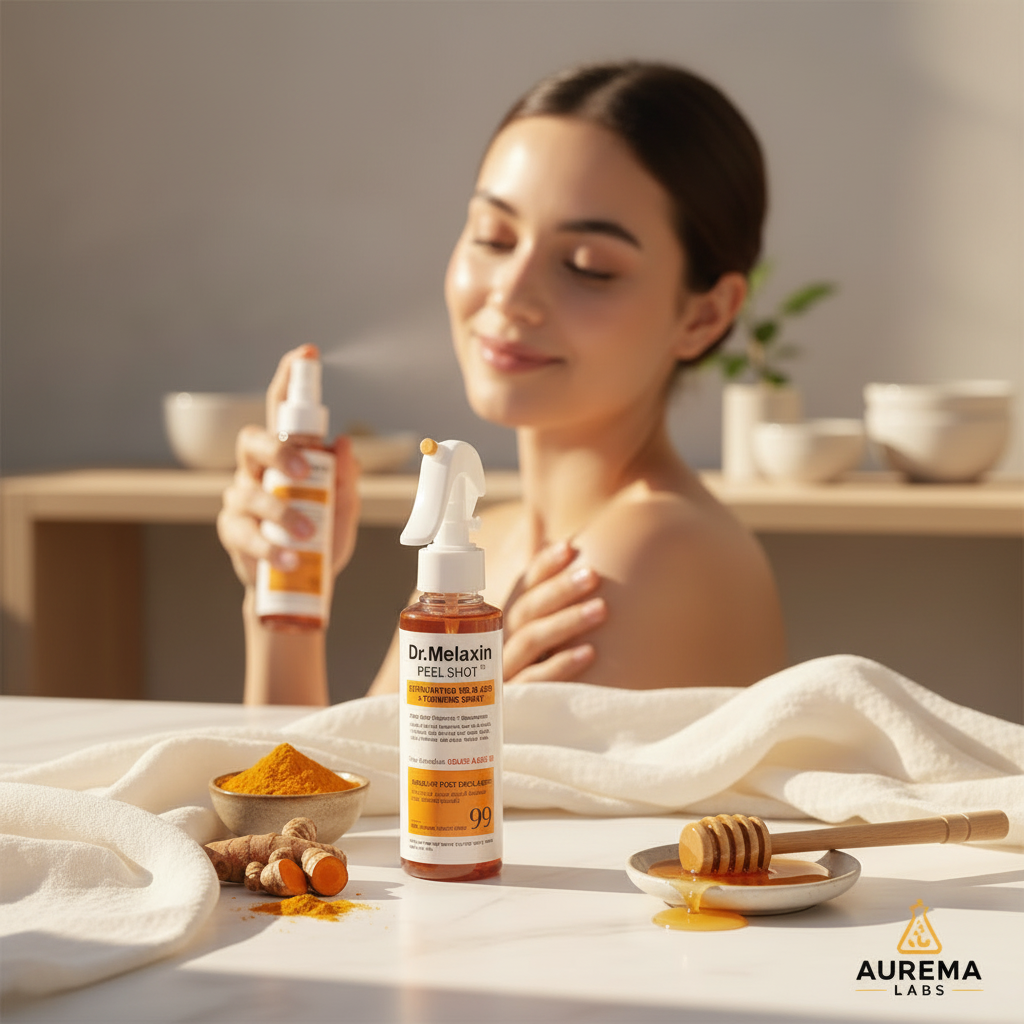 Spray Exfoliante Aclarante Dr. Melaxin Ácido Kójico + Cúrcuma (150ml)