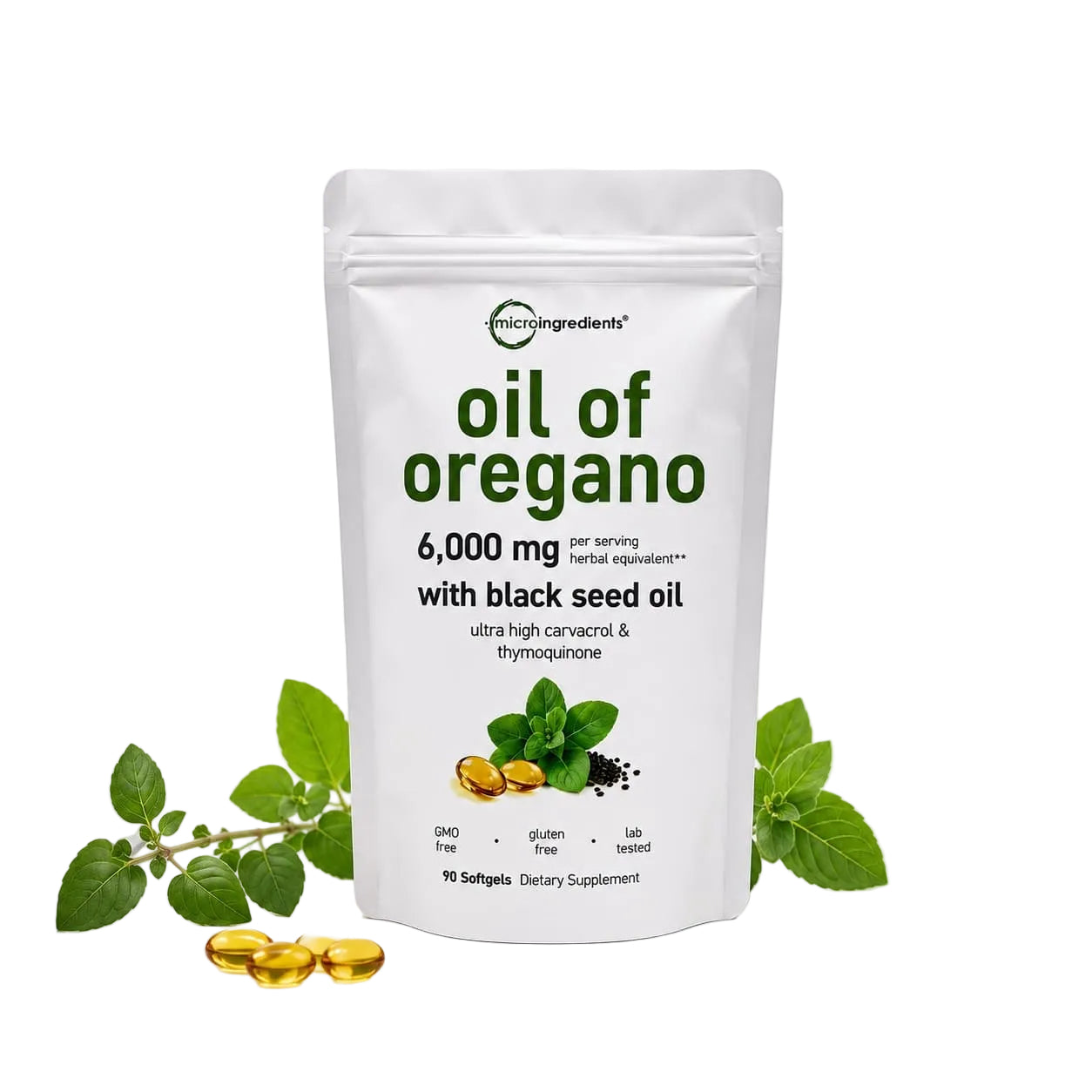 Aceite de Orégano Orgánico Gotas Antibacteriano Natural