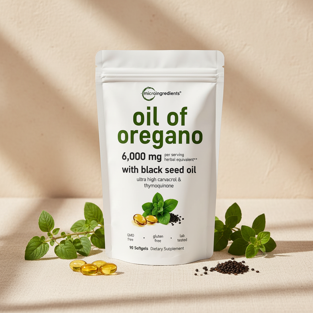 Aceite de Orégano Orgánico Gotas Antibacteriano Natural