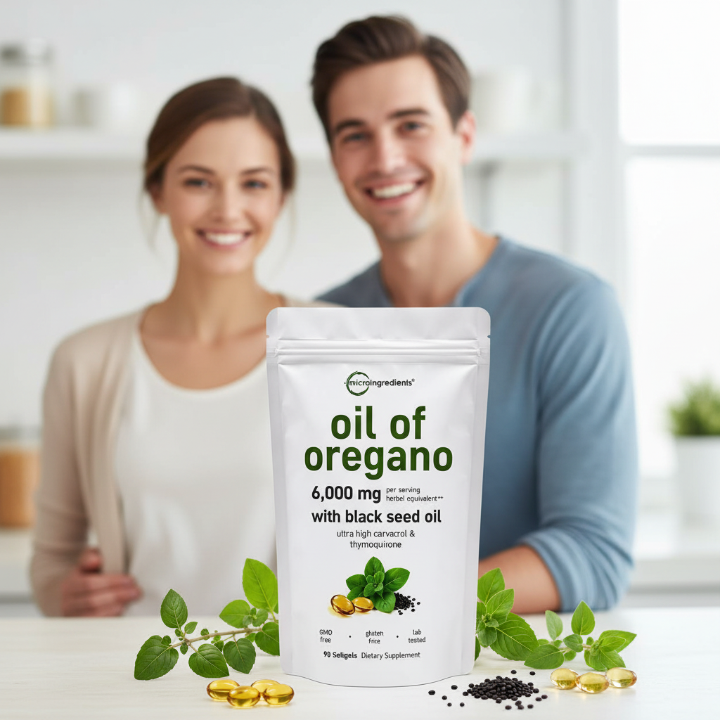 Aceite de Orégano Orgánico Gotas Antibacteriano Natural