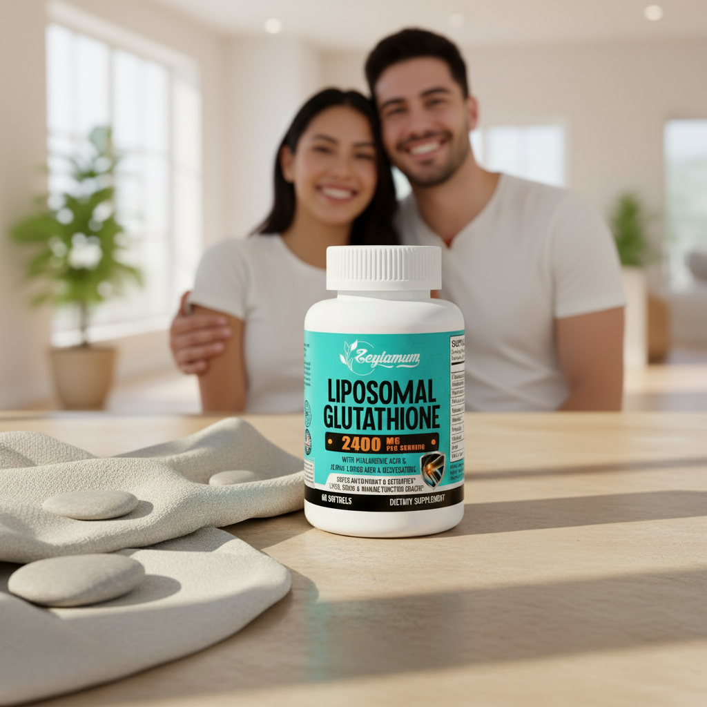 Suplemento Aclarante Liposomal Glutathione Zeylamum (2400mg - 60 Cápsulas)