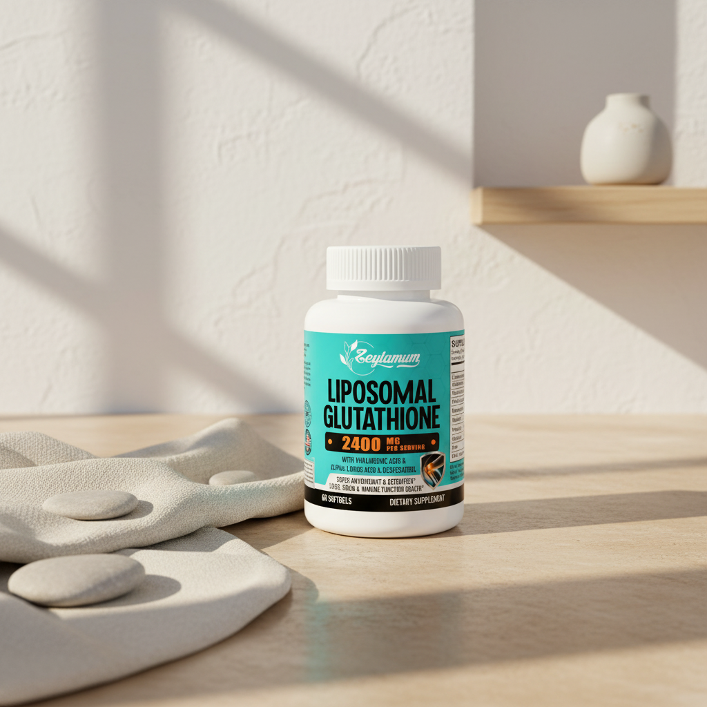 Suplemento Aclarante Liposomal Glutathione Zeylamum (2400mg - 60 Cápsulas)