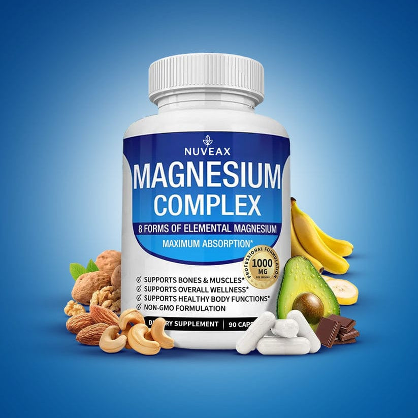 Complejo de Magnesio Citrato + Glicinato 90 Cápsulas High Absorption