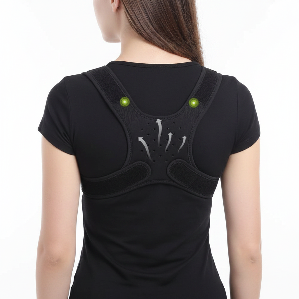 Corrector de Postura Magnético Ergonómico Espalda y Hombros