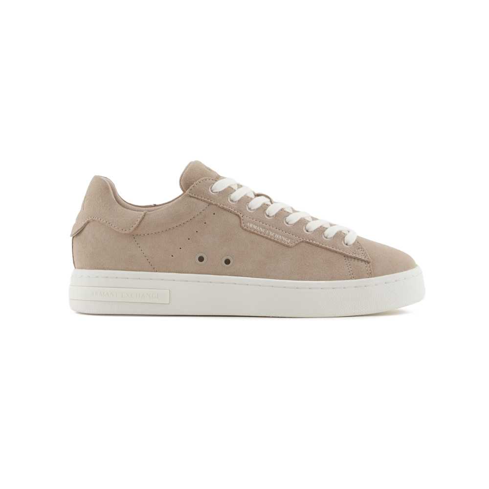 Armani Exchange Plaza Taupe – Zapatillas Urbanas en Gamuza Premium