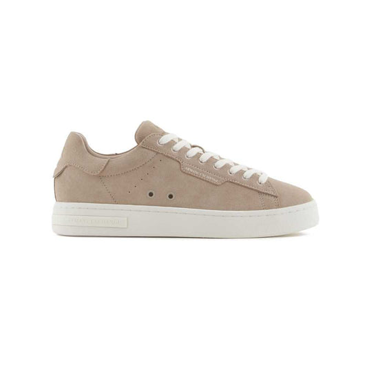 Armani Exchange Plaza Taupe – Zapatillas Urbanas en Gamuza Premium