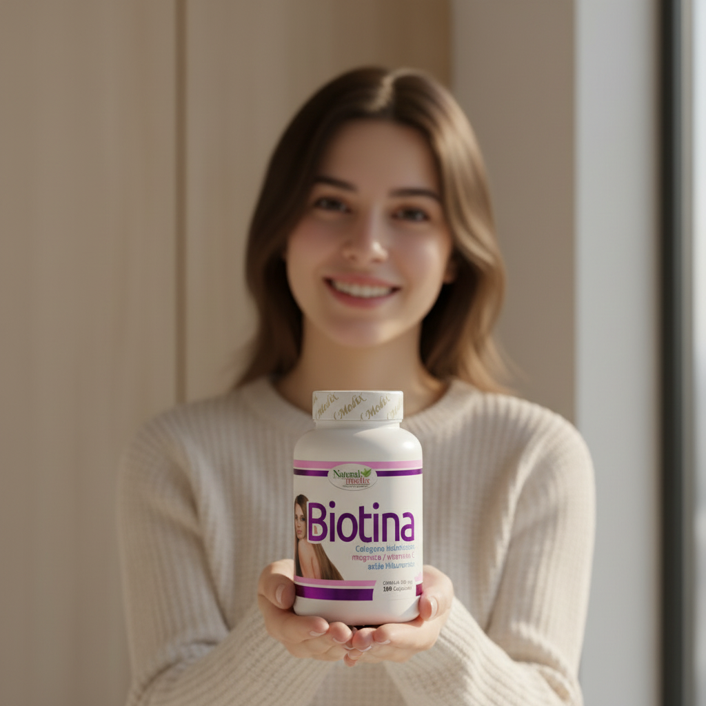 Biotina Concentrada Crecimiento Cabello y Uñas