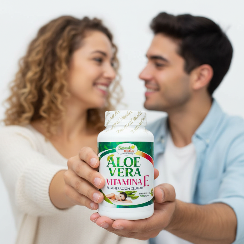 Cápsulas Blandas Aloe Vera + Vitamina E Antioxidante Natural Medix