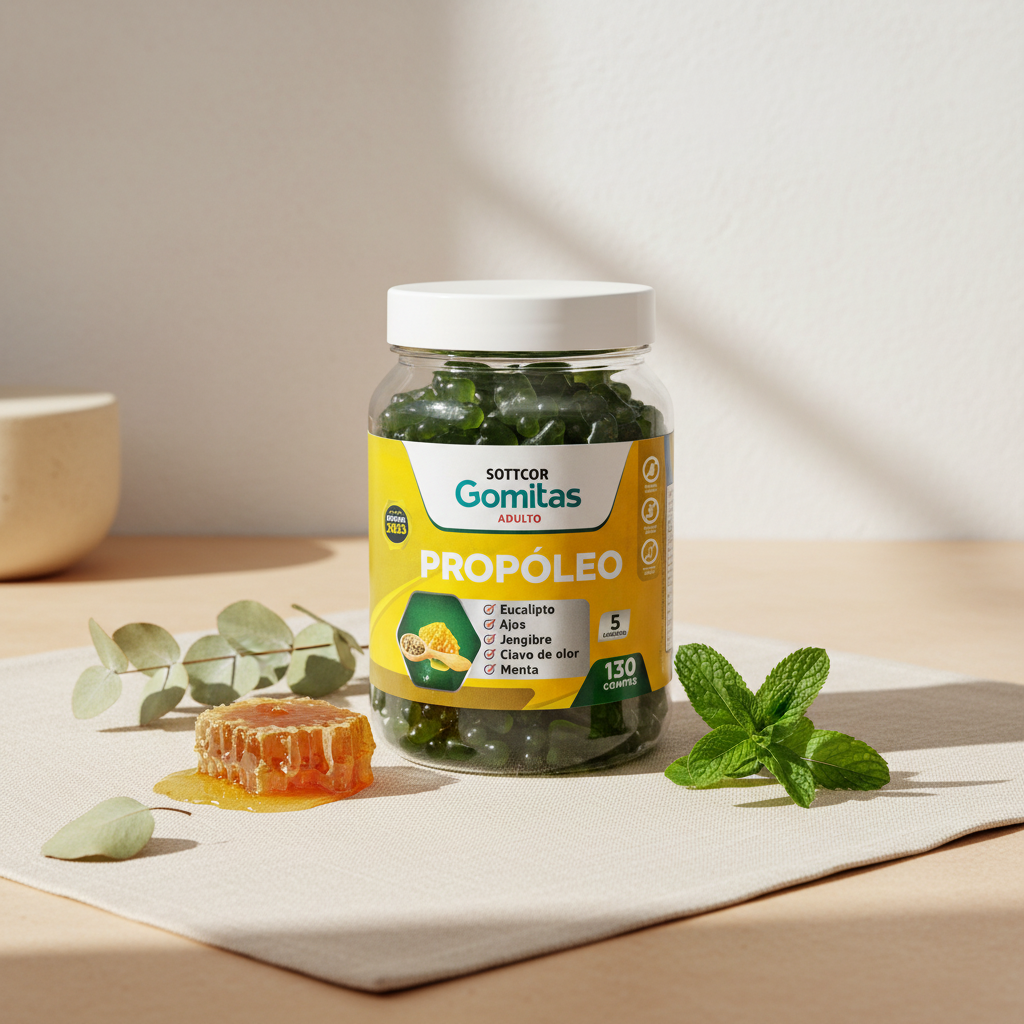 Gomitas Reforzadoras del Sistema Inmune con Propóleo Sottcor
