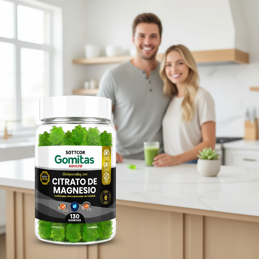 Gomitas de Citrato de Magnesio para Adultos Anti-Estrés Sottcor