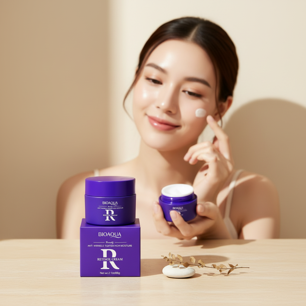 Crema Facial Anti-Edad Bioaqua con Retinol Intensivo