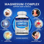 Complejo de Magnesio Citrato + Glicinato 90 Cápsulas High Absorption